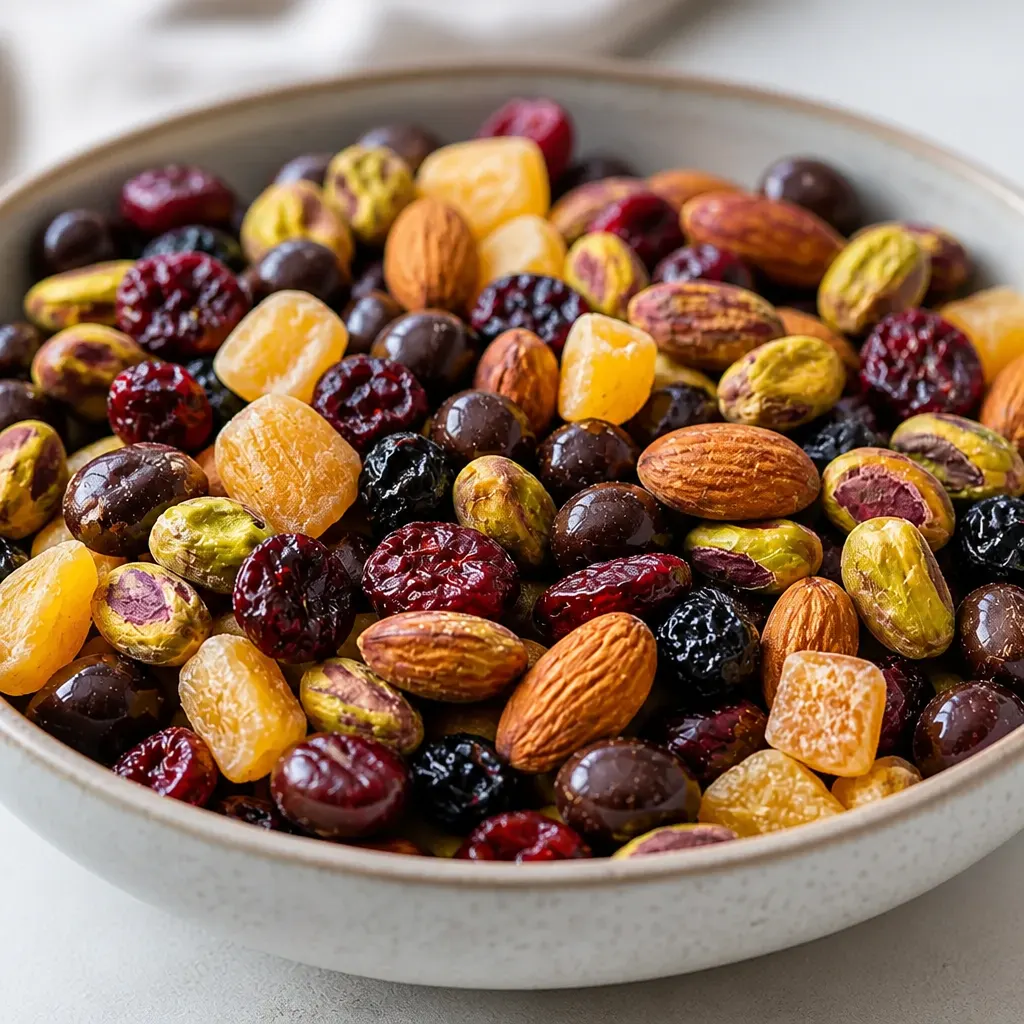 Easy Trail Mix Recipe + Tips for Healthy, Fun School Lunches close-up view